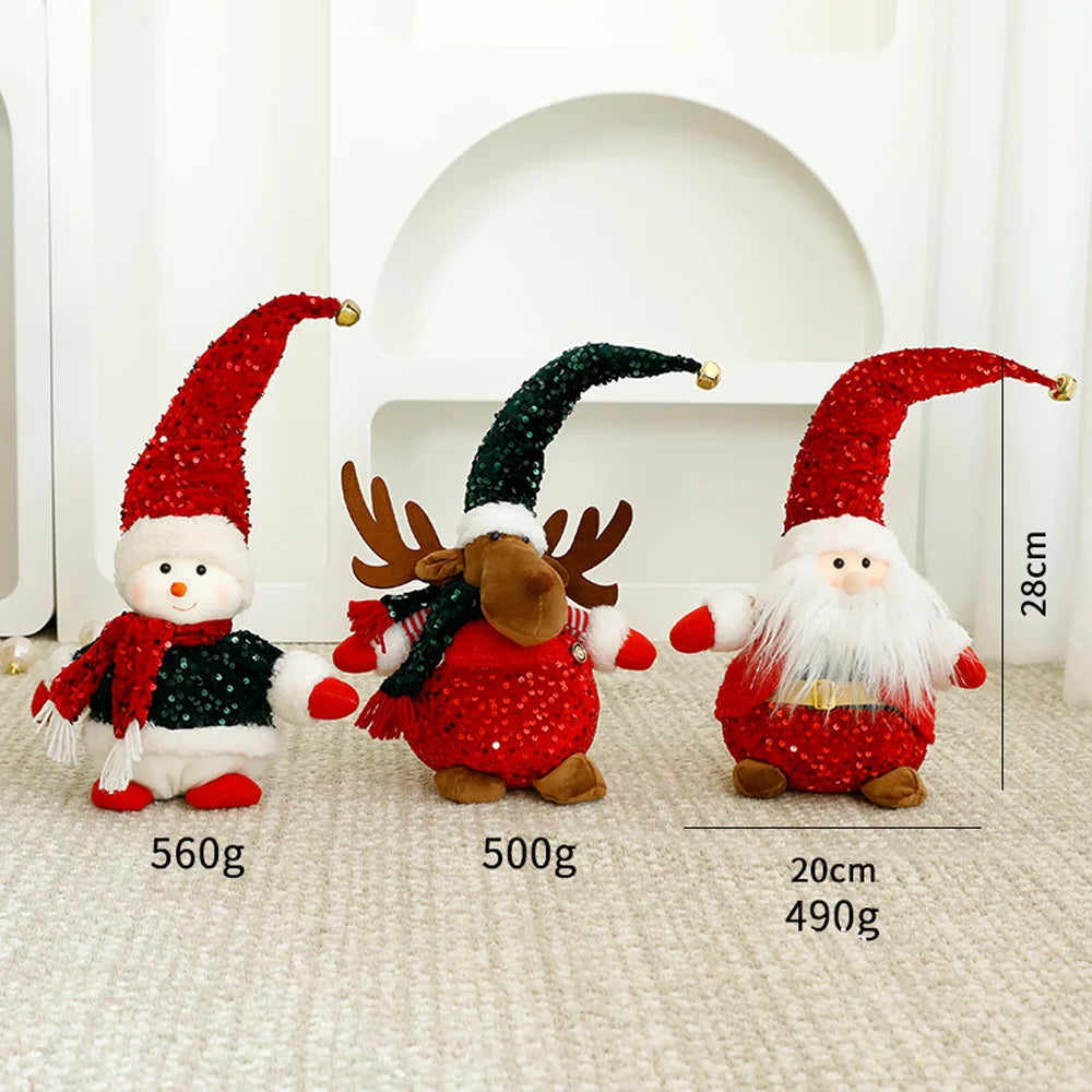 Small-sized Santa Claus Christmas Decorations Custom Plushie Plush Toys Desktop Indoor Decoration Pieces for Home
