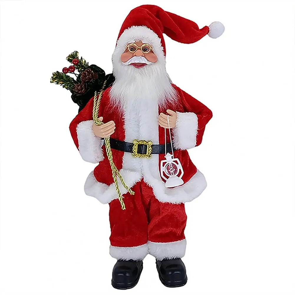 Christmas Santa Ornament Realistic Shape Layout Festive New Year Decorate Standing Clear Texture Christmas Decorations Gift