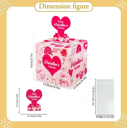 Surprise Money Draw Box Red Envelope Box Valentine's Day Gift Box Money Draw Box Red Envelope Love Money Box Best Gift for Loved