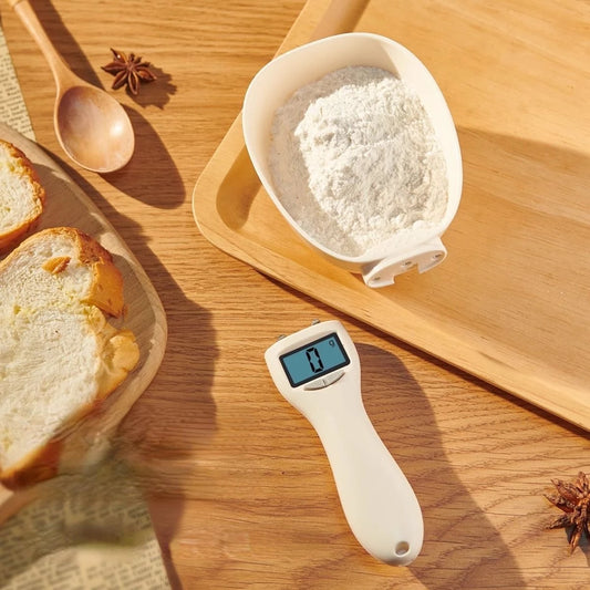 Pet Food Measuring Scoop LCD Electronic Precision Weighing Tool Dog Cat Food Spoon Scale Kitchen Food Scale With LED Display 