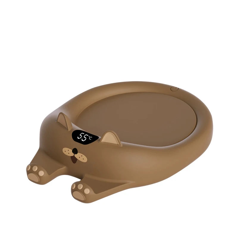 220V Cup Heater Coffee Mug Cup Mat Warmer Heating Pad for Home Office Milk Tea Coffee Heater Auto-off For Friends Gift