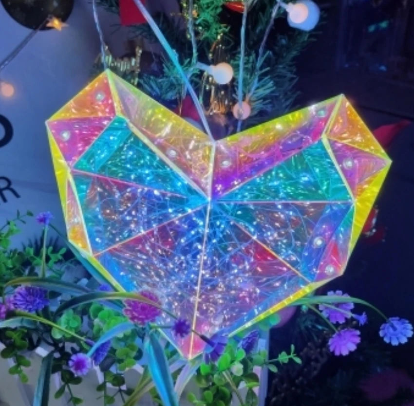 Red Teddy Bear Doll Gift Lamp Colorful Sparkling Romantic Surprise LED gift Light Girls Birthday Valentine's Day Bedroom Decor