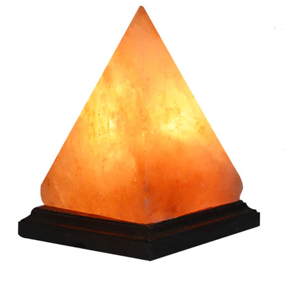 Himalayan Crystal Salt Lamp Pyramid Night Light Decor