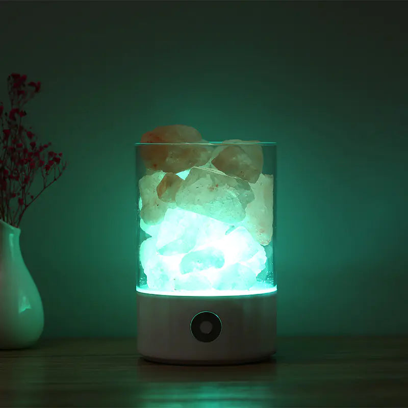 Creative Himalayan Salt Lamp with USB Night Light