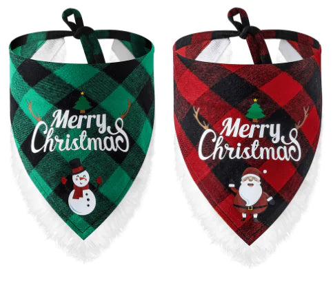 Lace Christmas Dog Scarf and Bandana for Pets