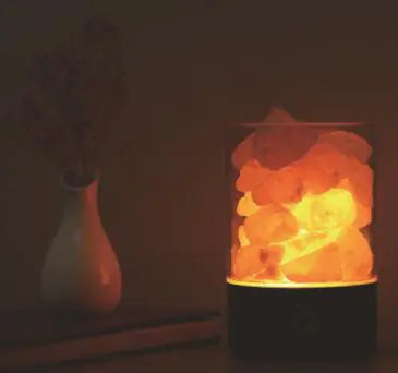Creative Himalayan Salt Lamp with USB Night Light