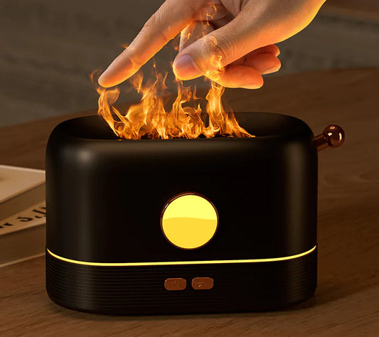 Bazzus Luxury Flame Humidifier & Essential Oil Diffuser