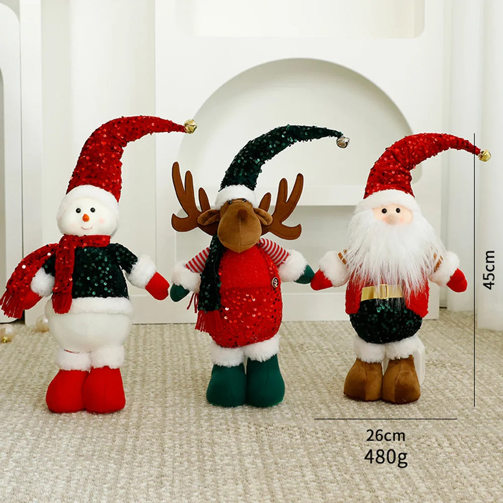 Small-sized Santa Claus Christmas Decorations Custom Plushie Plush Toys Desktop Indoor Decoration Pieces for Home