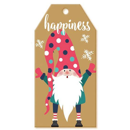 100Pcs Merry Christmas Tags Labels Gift Wrapping Paper Hanging Tags Santa Claus Paper Cards Xmas DIY Crafts Party Supplies