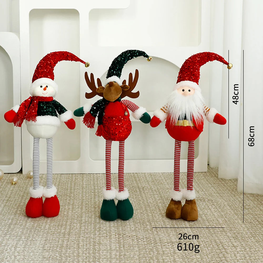 Small-sized Santa Claus Christmas Decorations Custom Plushie Plush Toys Desktop Indoor Decoration Pieces for Home