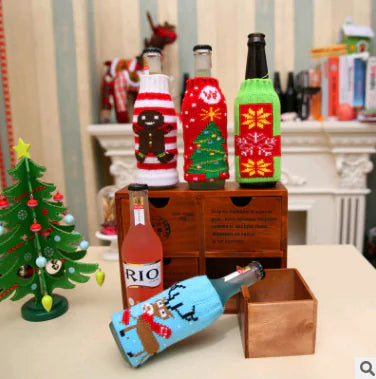 Christmas Wine Bottle Covers