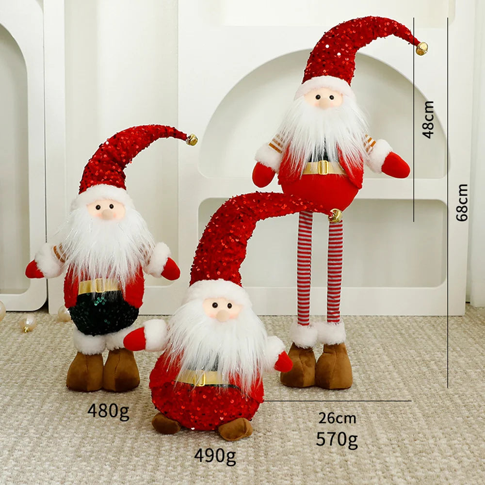 Small-sized Santa Claus Christmas Decorations Custom Plushie Plush Toys Desktop Indoor Decoration Pieces for Home