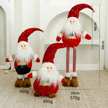 Small-sized Santa Claus Christmas Decorations Custom Plushie Plush Toys Desktop Indoor Decoration Pieces for Home