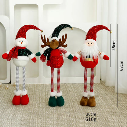 Small-sized Santa Claus Christmas Decorations Custom Plushie Plush Toys Desktop Indoor Decoration Pieces for Home