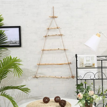 Christmas Nature Wood Branches Hanging Ornaments Xmas Tree Pendant Crude DIY Wooden Wall Home Decoration Christmas Party Decors