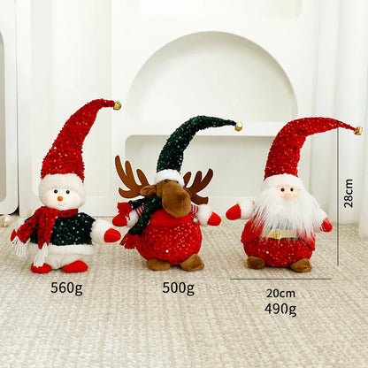 Small-sized Santa Claus Christmas Decorations Custom Plushie Plush Toys Desktop Indoor Decoration Pieces for Home