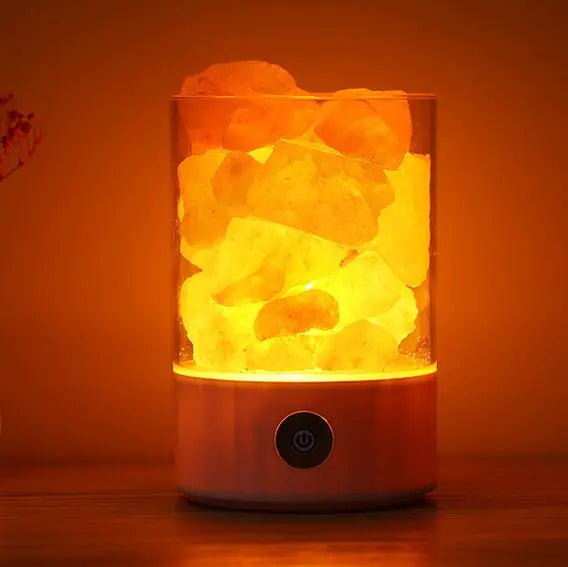 Creative Himalayan Salt Lamp with USB Night Light