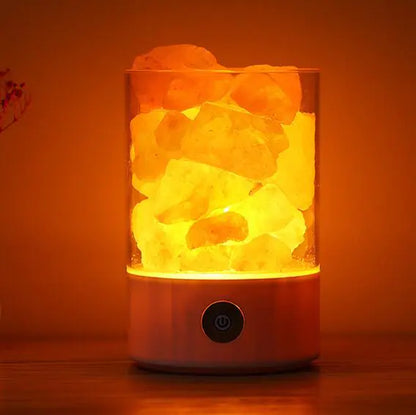 Creative Himalayan Salt Lamp with USB Night Light
