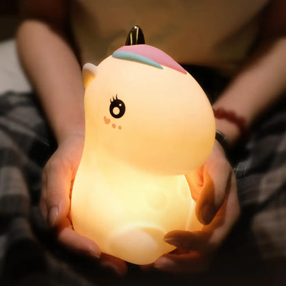 Creative USB Rechargeable Colorful Unicorn Night Light