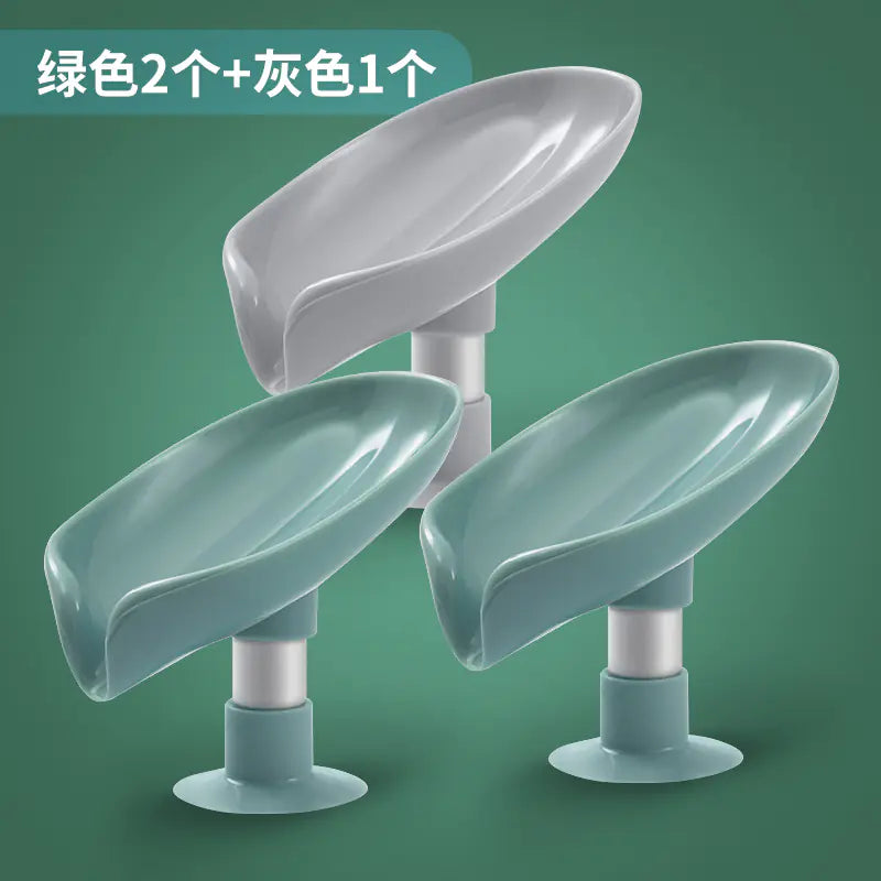 Plastic Soap Dish and Folding Basin Set for Home Use