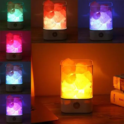 Creative Himalayan Salt Lamp with USB Night Light