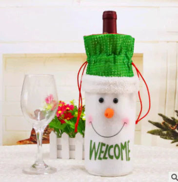 Christmas Wine Bottle Covers