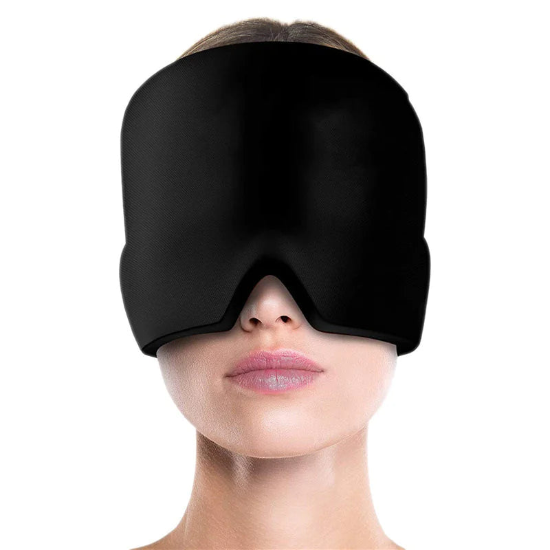 Ice Compress Headache Relief Eye Mask Hat