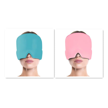 Ice Compress Headache Relief Eye Mask Hat