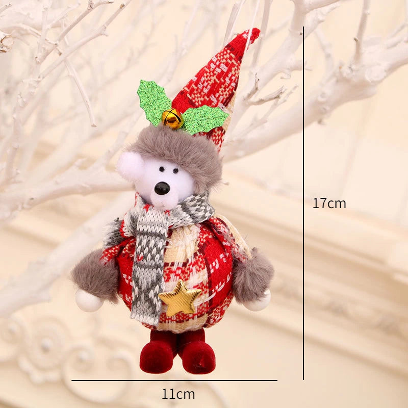 Christmas Ornaments Red Star Christmas Tree Pendant Xmas DIY New Year 2023 Party Gifts Noel Supply Navidad 2022 Home Decor