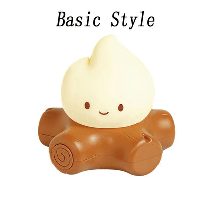 LED Flameless Candle Night Light Room Decoration Lights USB Table Lamp Dimmable Bedside Lamps Camping Light Halloween Xmas Gifts