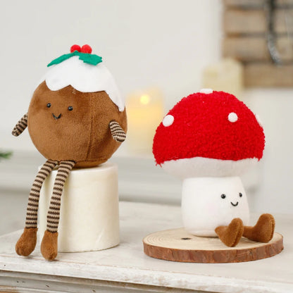 Christmas Decorations Christmas Tree Wreath Cake Wreath Shaped Plush Doll Ornament Holiday Decoration Home Decor for Christmas