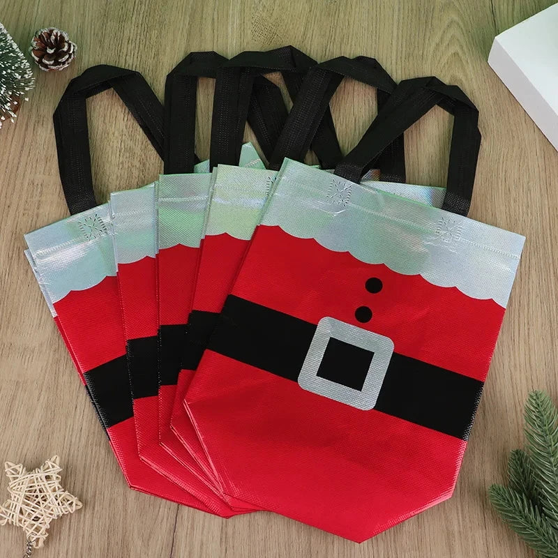 10/20pcs Christmas Gift Wrapping Bags, Perfect For Birthdays, Anniversaries, And Holiday Gift Exchanges, Christmas Gift Bags