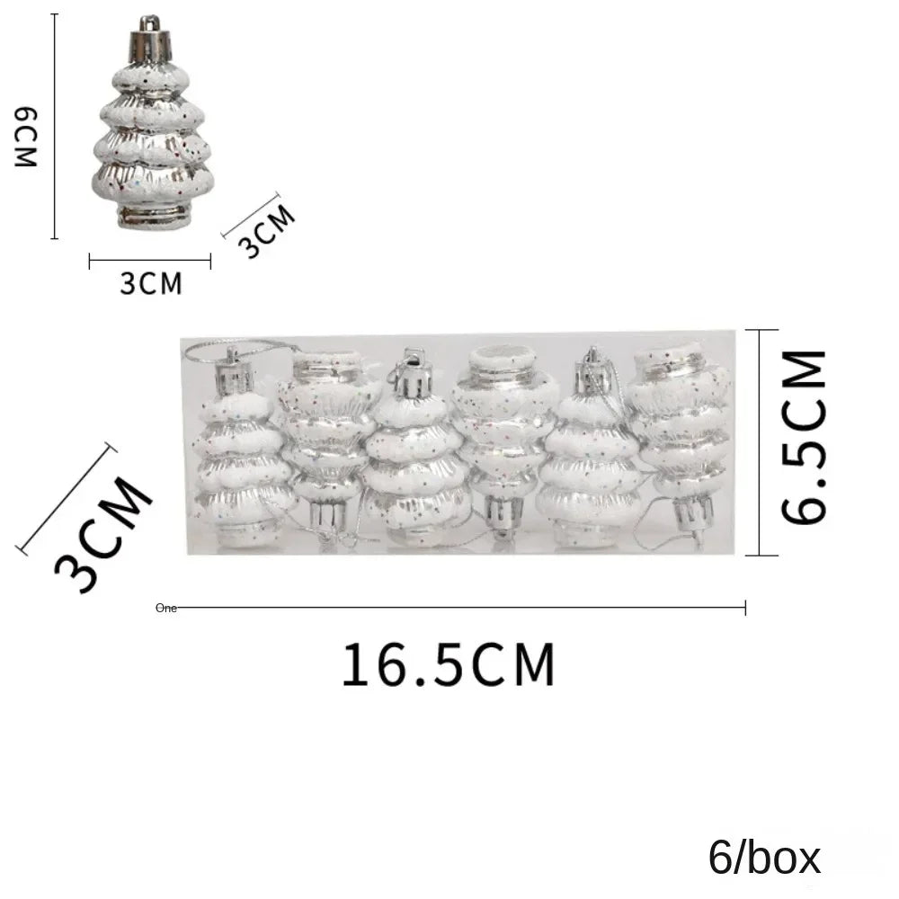 Red Christmas Hanging Decoration Electroplated Pinecone Acorn Owl Xmas Ornament Ball Festival Shopwindow Christmas Tree Ornament