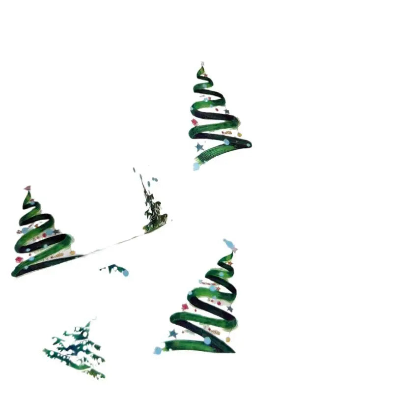 10pcs/set Christmas Tree Patterns Gift Wrapping Paper Suitable For Weddings Christmas Gifts