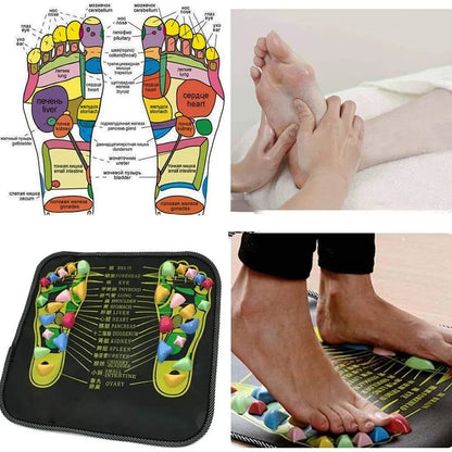 Colorful Acupressure Foot Massage Mat Reflexology Path for Pain Relief and Relaxation Health Walking Pad Gift