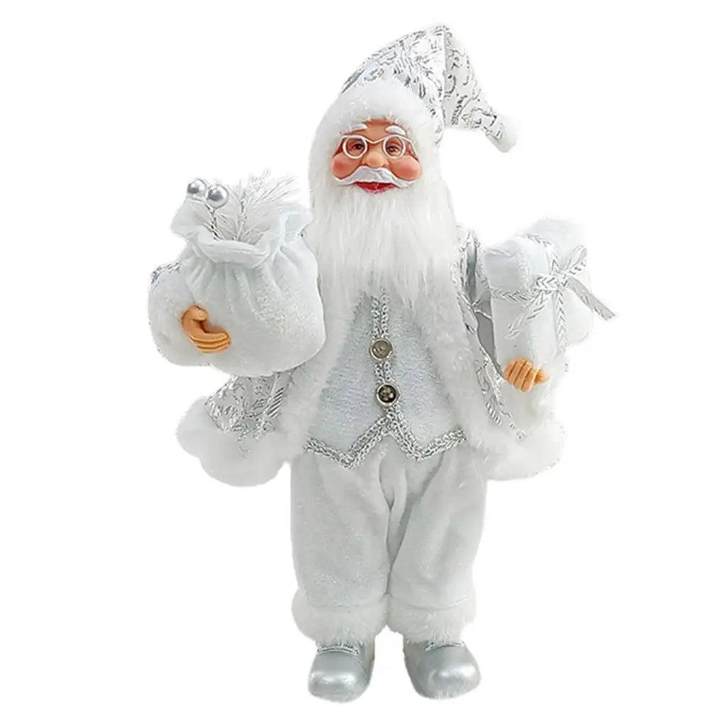 Christmas Santa Ornament Realistic Shape  Layout Festive New Year Decorate Standing Clear Texture Christmas Decorations Gift