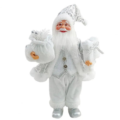 Christmas Santa Ornament Realistic Shape  Layout Festive New Year Decorate Standing Clear Texture Christmas Decorations Gift