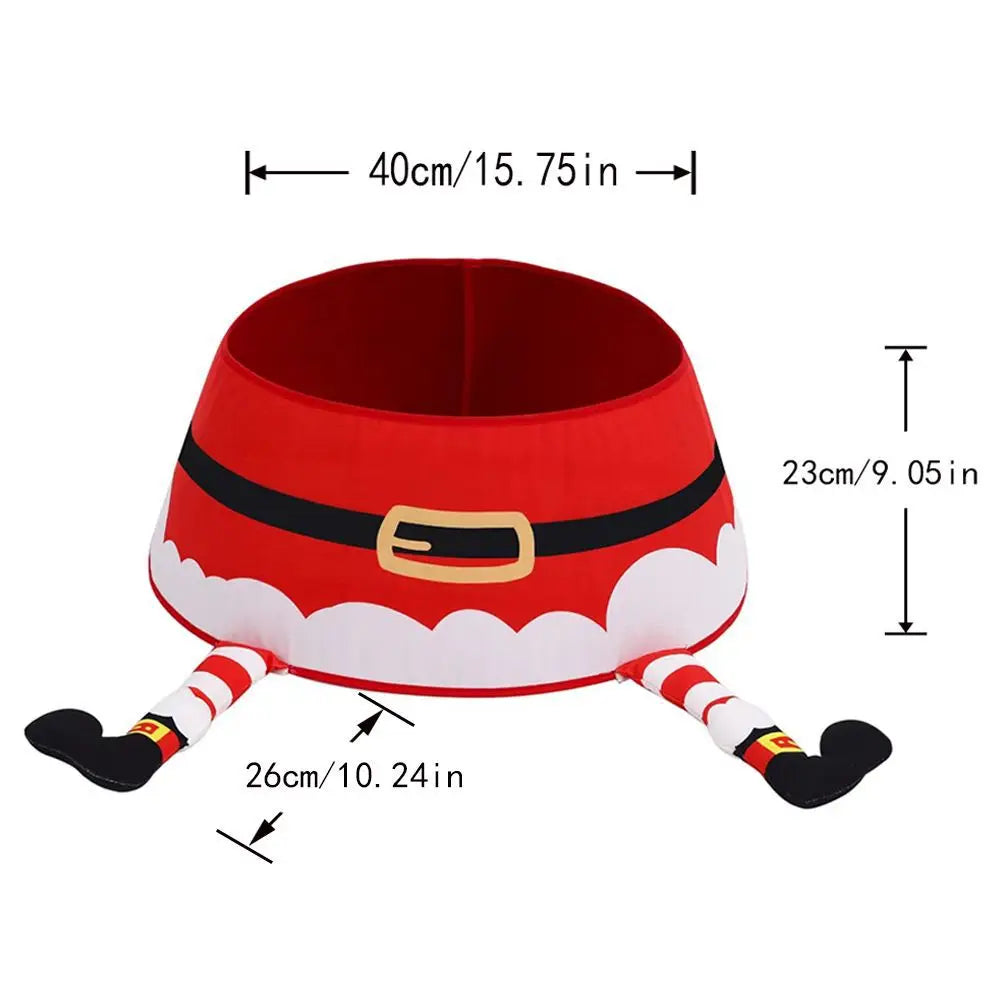 Christmas Tree Skirt, Red&Green Merry Christmas Tree Skirt Collar, Soft Christmas Holiday Indoor Decoration, Gifts for Friends