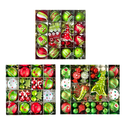 Christmas Ball Ornaments,Christmas Tree Decor Pendants Elegant Hanging Xmas Tree Ball Ornaments for Holiday Party Decorations