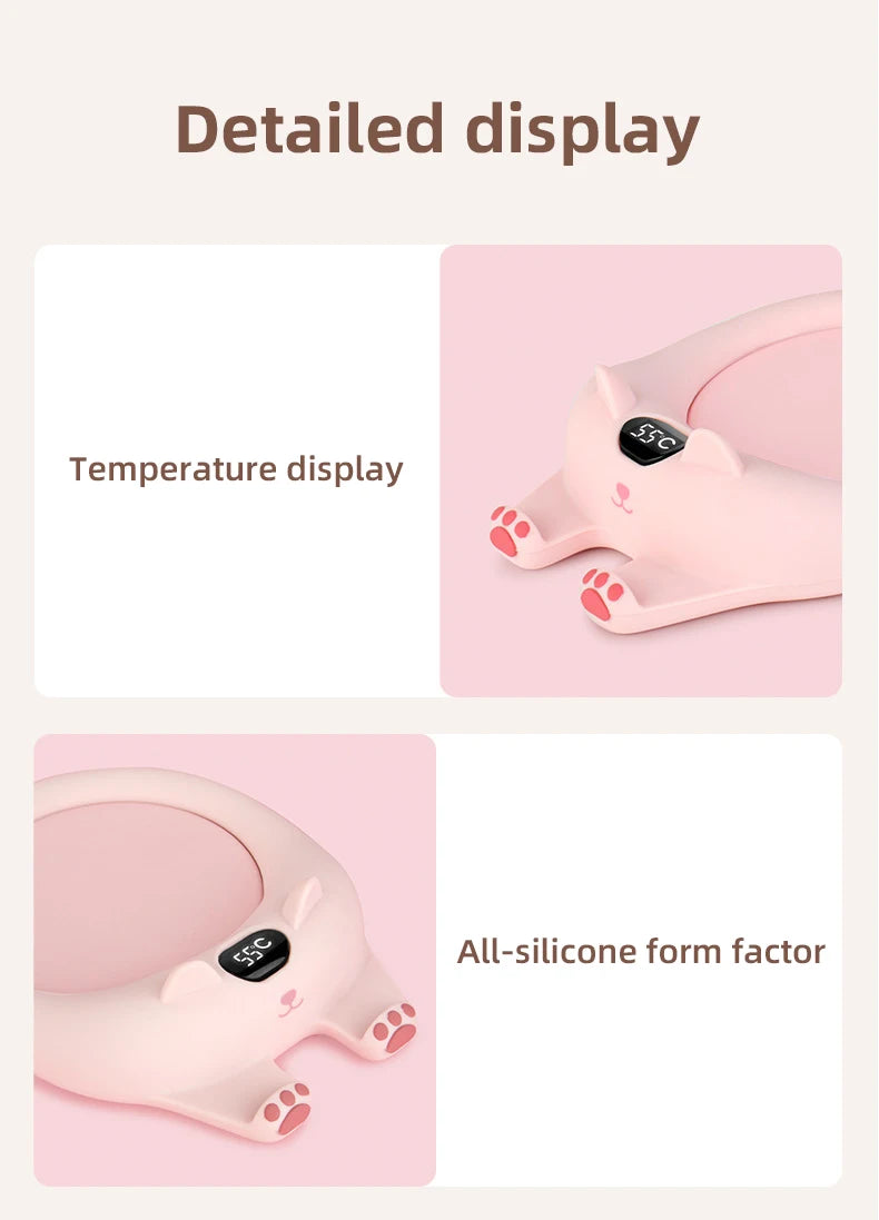 220V Cup Heater Coffee Mug Cup Mat Warmer Heating Pad for Home Office Milk Tea Coffee Heater Auto-off For Friends Gift