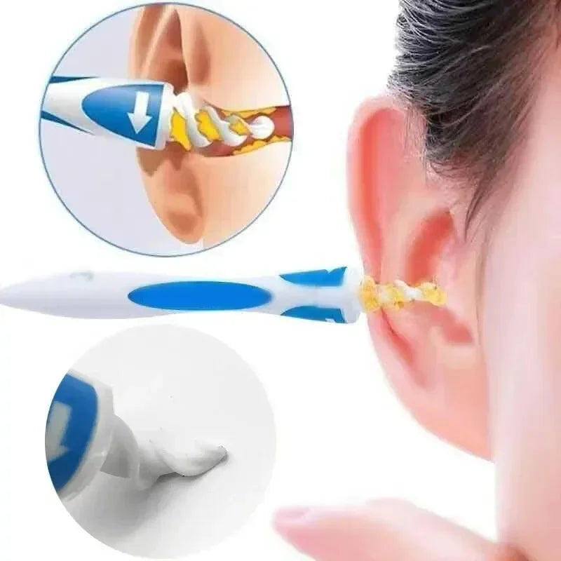 1Set Ear Wax Remover Tool Ear Cleaner with Soft Silicone 16 Replacement Tips Simply To Grab Extract Earwax  Health Care Tools
