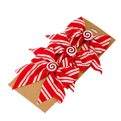 Christmas Bows,Large Wreaths Bows For Tree Gift Wrapping Garland,Christmas Decoration Holiday Crafts Xmas Tree Ribbon Ornaments