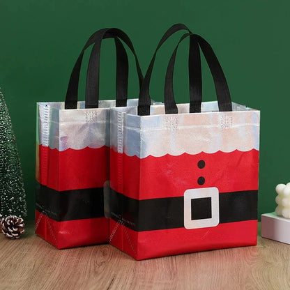 10/20pcs Christmas Gift Wrapping Bags, Perfect For Birthdays, Anniversaries, And Holiday Gift Exchanges, Christmas Gift Bags