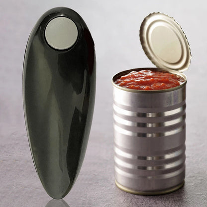 Electric Jar Opener Hands Free Bottle Opener Smooth Edge Tin Opener Battery Operated for Weak Hands for All Kinds of Jars