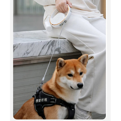 Youpin Portable Retractable Dog Leash Ring 3M With Garbage Bag Box Highlight Lighting Puppy Traction Rope Pet Collar LED Light