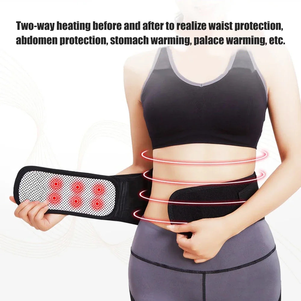Thermal Magnetic Kidney Belt, Tourmaline Self-Heating Waist Brace - Pain Relief for Sciatica & Lower Back, Improve Kidney Health