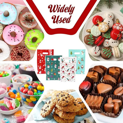 Christmas Candy Gift Bags Santa Claus Snowman Packaging Bag Christmas Decorations For Home 2025 Navidad Noel New Year 2026 Gifts