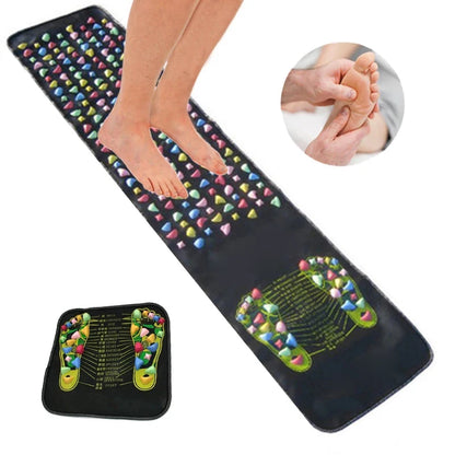 Colorful Acupressure Foot Massage Mat Reflexology Path for Pain Relief and Relaxation Health Walking Pad Gift