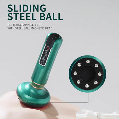 Electric Cupping Heating Massager Vacuum Suction Cup GuaSha Anti Cellulite Beauty Health Scraping Infrared Heat Slimming Massage