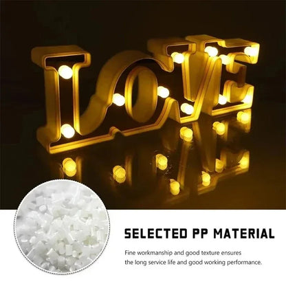 Valentines Day Love Symbol LED Glowing Sign Wedding Table Decoration Party Decor Romantic Anniversary Celebration Event Lighting